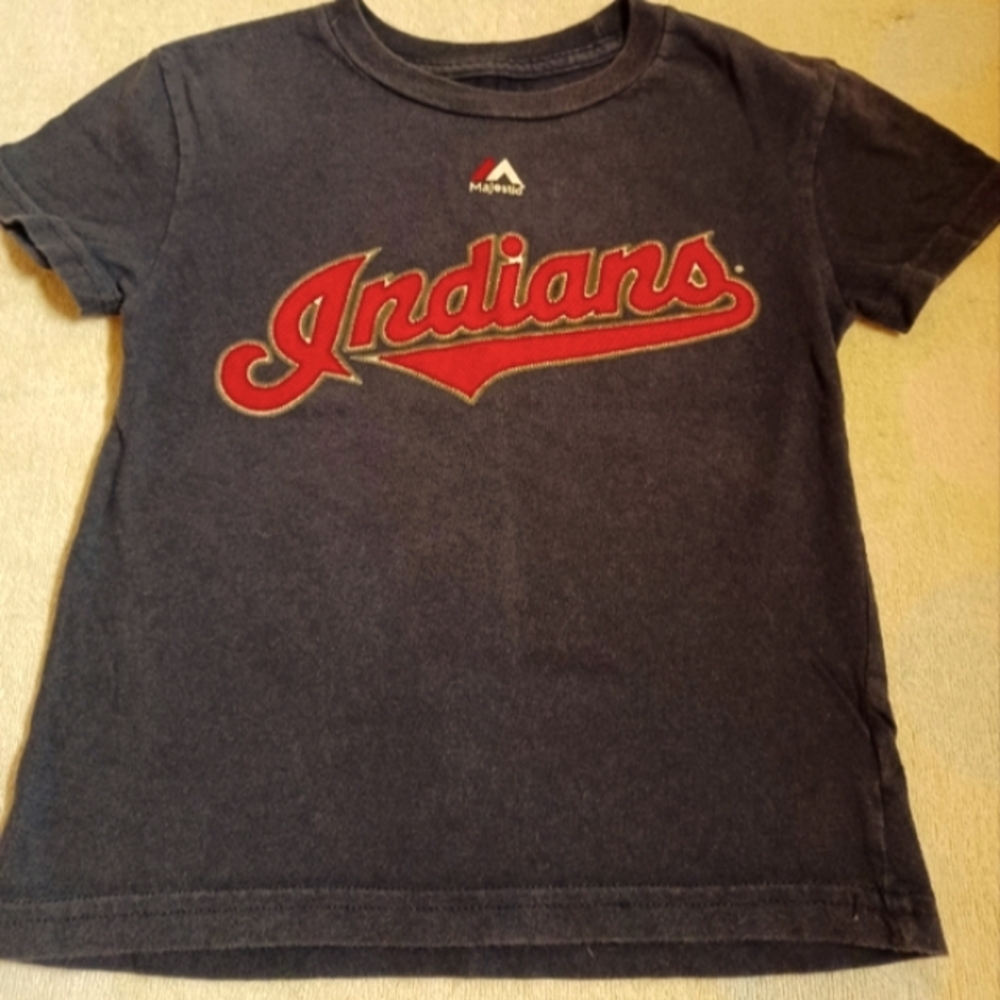 Cleveland Indians #33 Nick Swisher Majestic Tee Shirt, Toddler Size S (4)